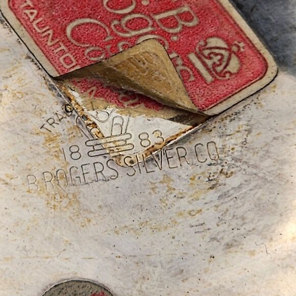 FB Rogers 1883 Footed Buffet Server w/ Lid 10.5" Silver-Plate Round VTG 1940s - Picture 13 of 16